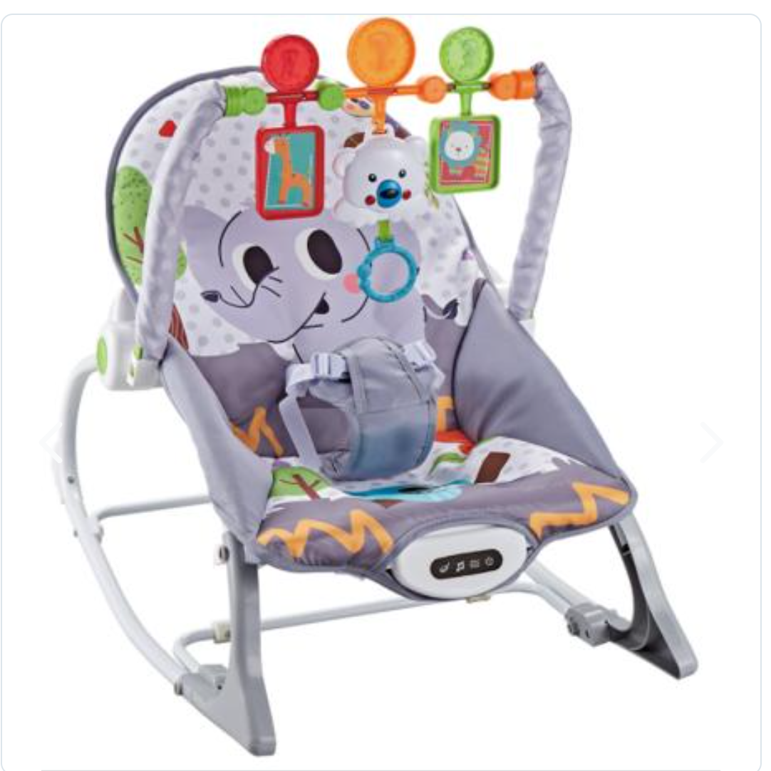 Silla ARAGRAN mesedora antireflujo gris para bebe